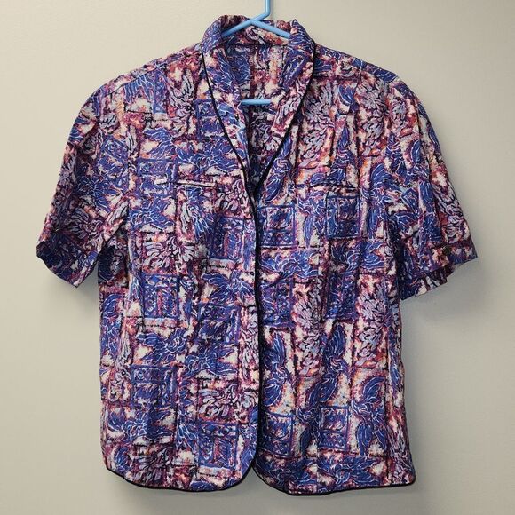 Vintage Hawaiian Airlines Stewardess Shirt L - Picture 1 of 10